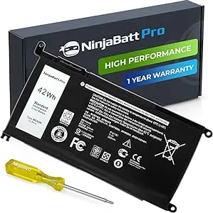 NinjaBatt Battery for Dell Wdx0r P69g Inspiron 13 15 5000 7000 5570 5567 7579 5578 5568 7569 5579 5565 7573 13 7378 5378 7368 5379 5368 7375 17 5767