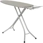 Household Essentials Wide Steel Top Ironing Board, Gray