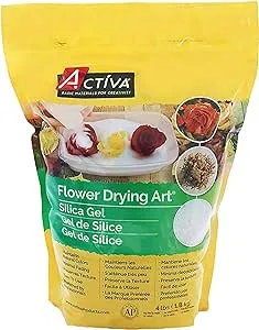 ACTIVA Art Gel de sílice, compuesto de secado de flores de 4 libras, color blanco