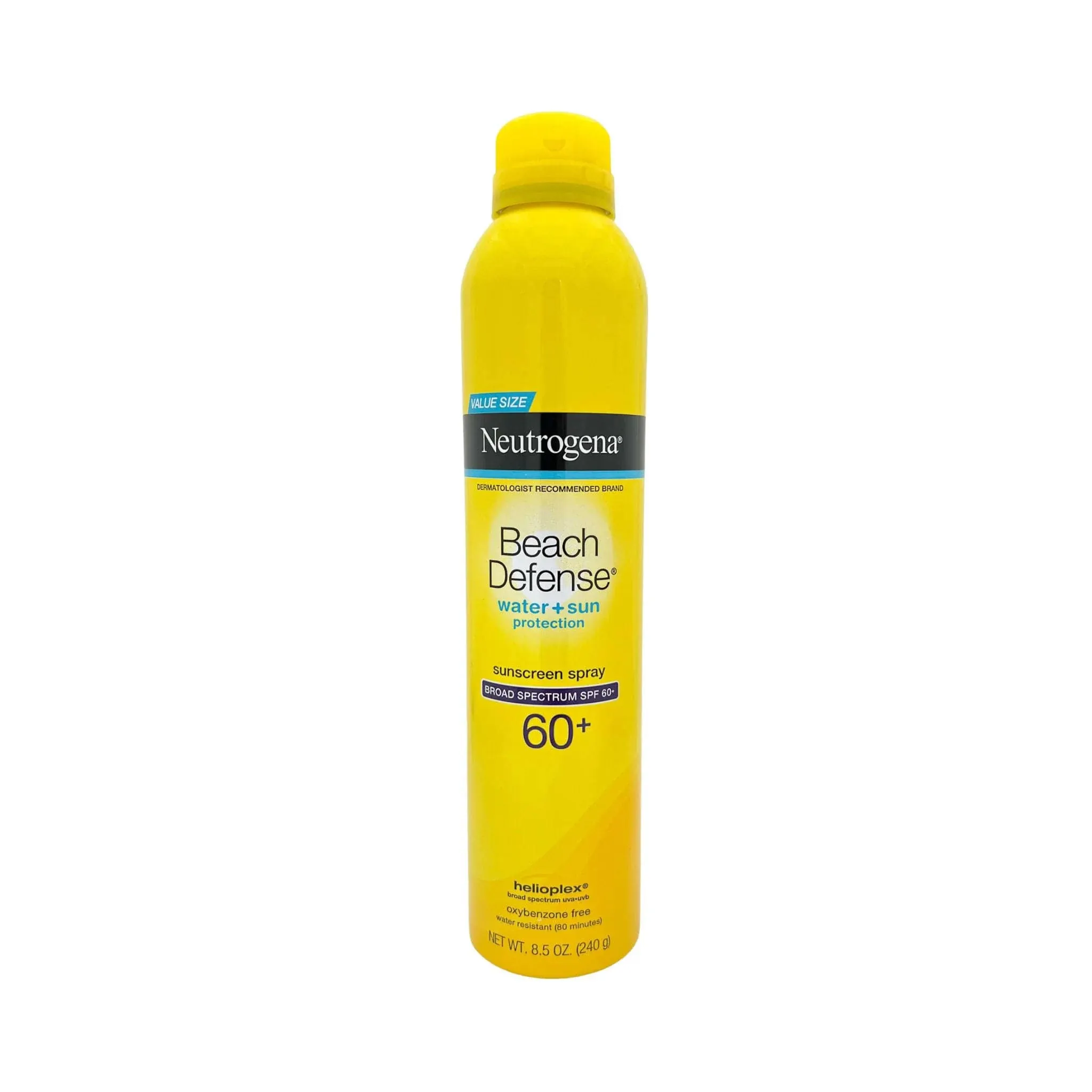 NEW Neutrogena Beach Defense SPF 60+ Sun Care Sunscreen Spray - 8.5 OZ