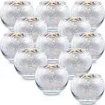  Silver Votive Candle Holders Set Of 12 - Mercury Glass Votives Candle 