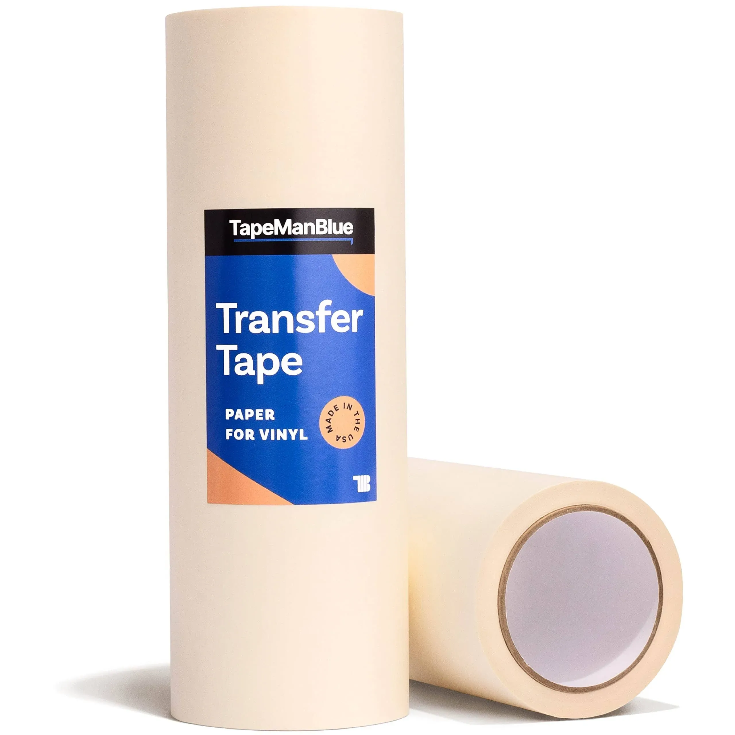 TapeManBlue 6" x 100' Roll of Paper Transfer Tape for Vinyl Made in America