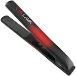 CHI Lava Ceramic Hairstyling Flat Iron | 1" Volcanic Lava Ceramic Floating Plates | Smooth Glide helps prevent damage | Analog On/Off Switch | Black/Red