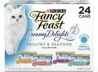 Fancy Feast Creamy Delights Adult Wet Cat Food Variety Pack - (24) 3 oz. Cans