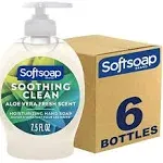 Softsoap Moisturizing Liquid Hand Soap, Soothing Clean 7.5 Fl Oz (Pack of 6)