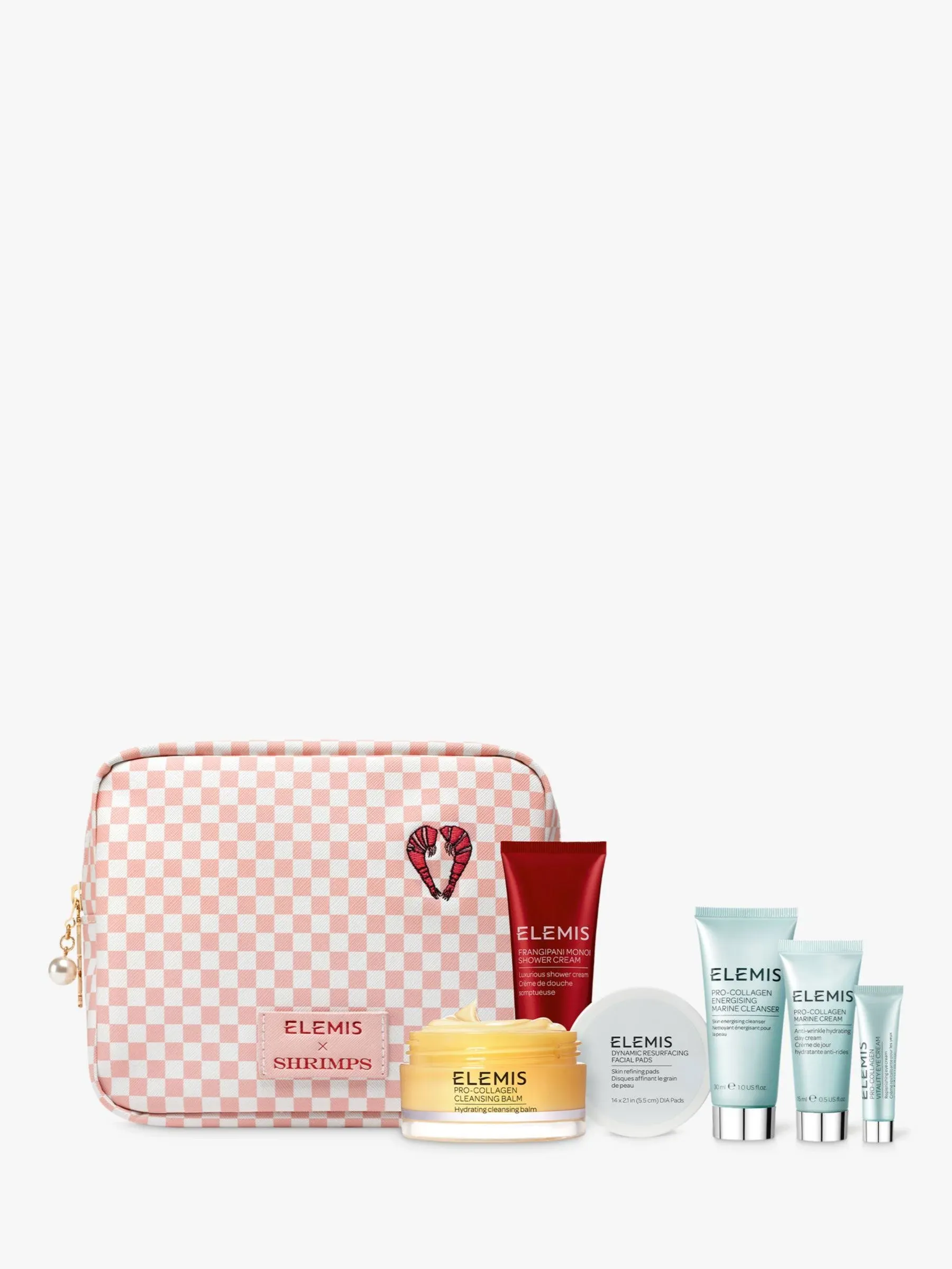 Elemis x Shrimps Travel Icons