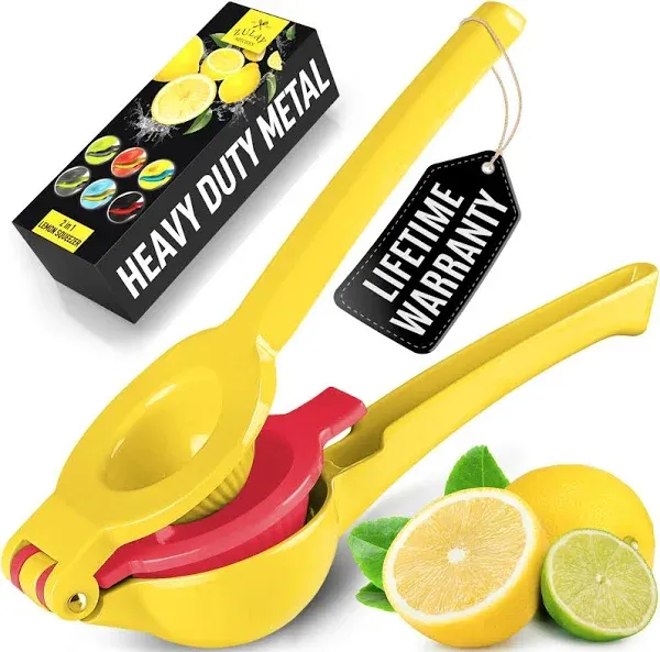 Zulay Kitchen Citrus Squeezer - Single Bowl Lemon Yellow