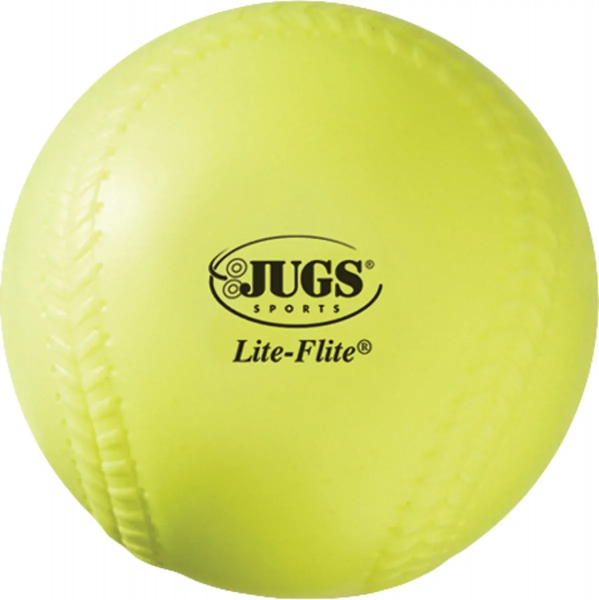 Jugs Lite Flite 12" Softballs, Yellow - 12 count