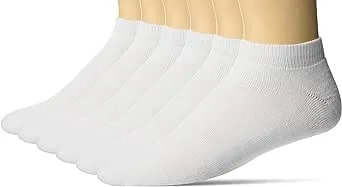 Sof Sole All Sport Low Cut Athletic Performance Socks, White, Men's X-Large 13-15, 6-Pack