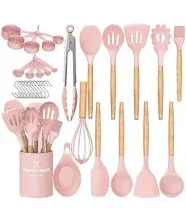 Umite Chef Kitchen Cooking Utensils Set, 33 pcs Non-Stick Silicone Cooking Kitch