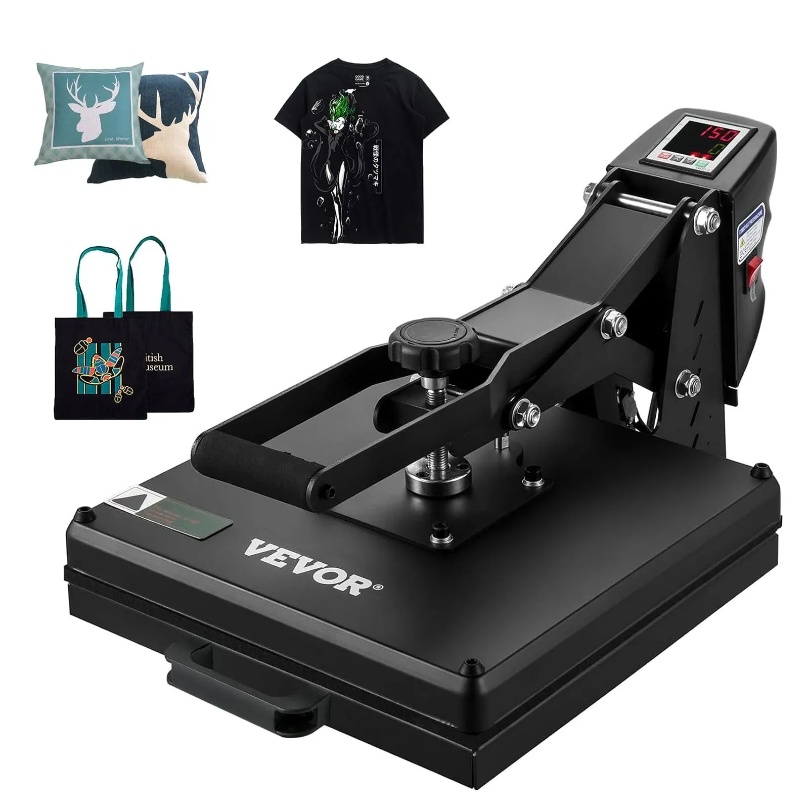 VEVOR Heat Press Machine 15 x 15 in Sublimation Printer Transfer for DIY T-Shirt