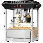 Black 8 Oz Hot &amp; Fresh Counter Top Bar Style Popcorn Popper Machine Table Top