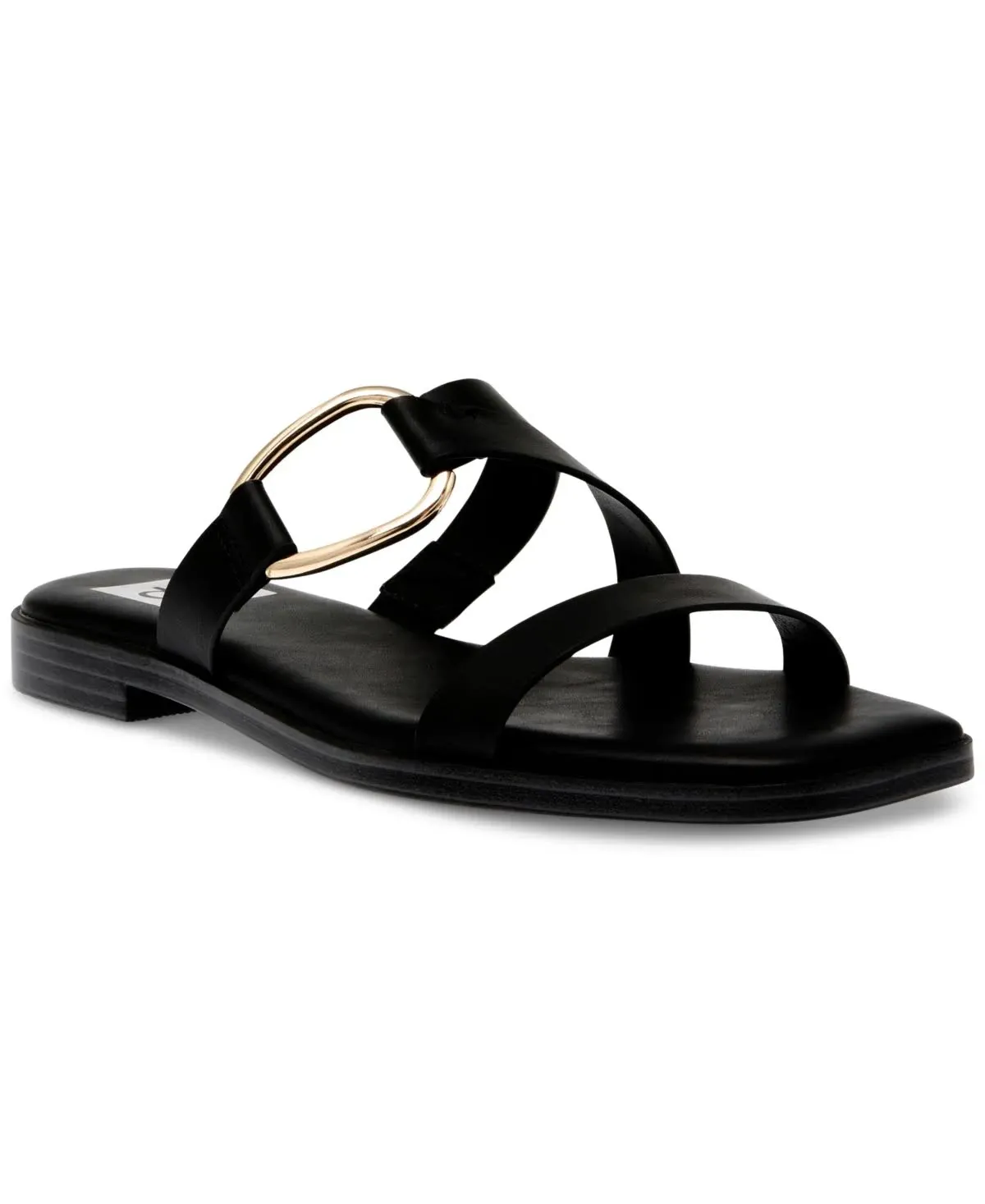 DV Dolce Vita Women's Masani Flat Slide Sandals - Black - Size 6.5M