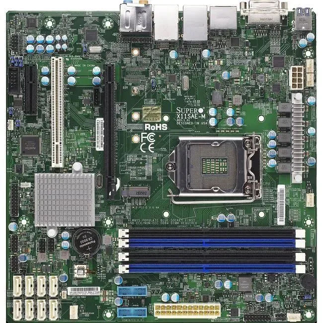 Supermicro Micro ATX DDR4 LGA 1151 Motherboards X11SAE-M-O