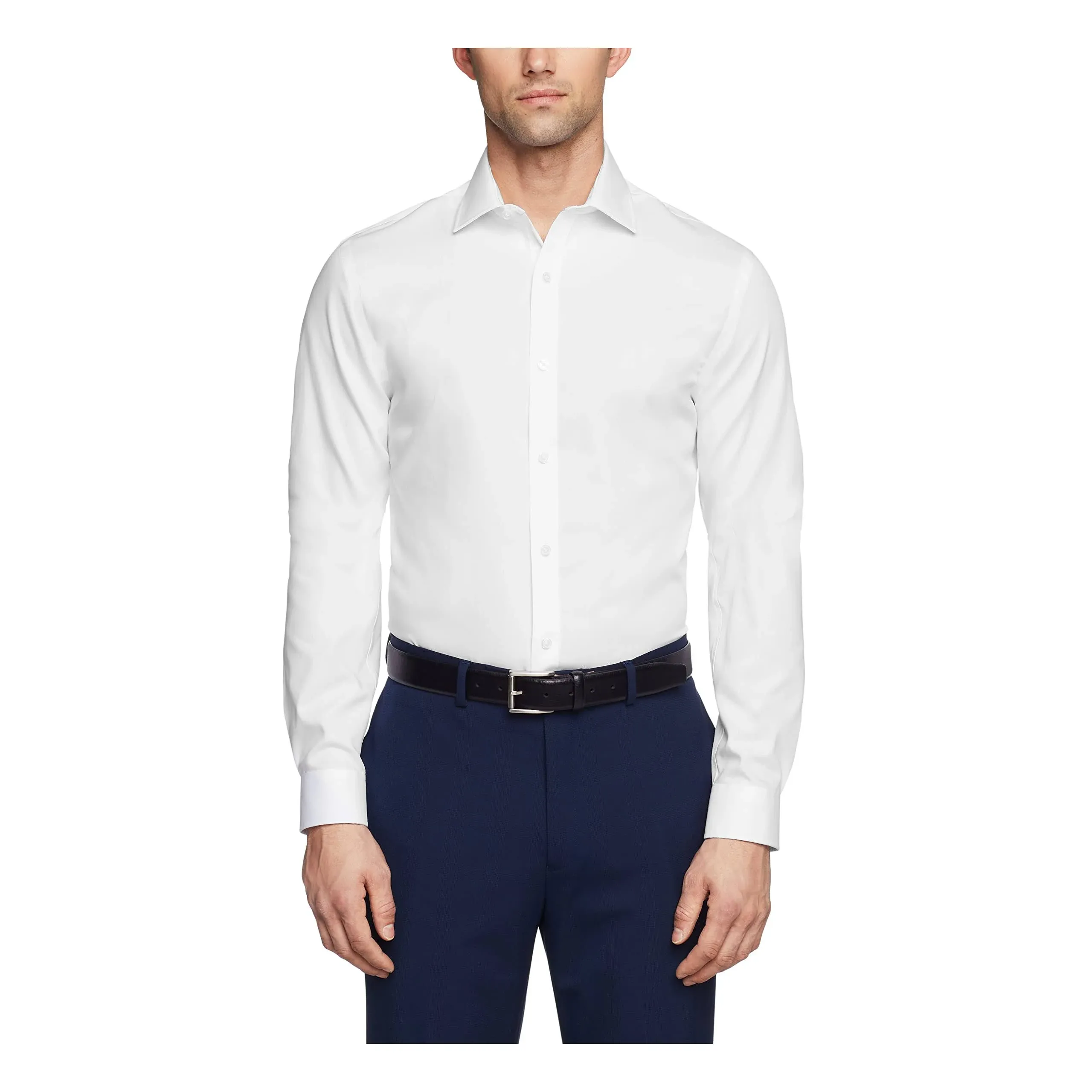 Tommy Hilfiger Non-Iron Slim Fit Solid Dress Shirt