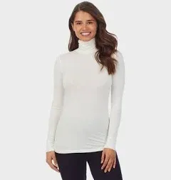 Cuddl Duds Women's Softwear with Stretch Long Sleeve Turtle Neck Top