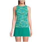 Women's Lands' End DD-Cup UPF 50 High Neck Tankini Swimsuit Top