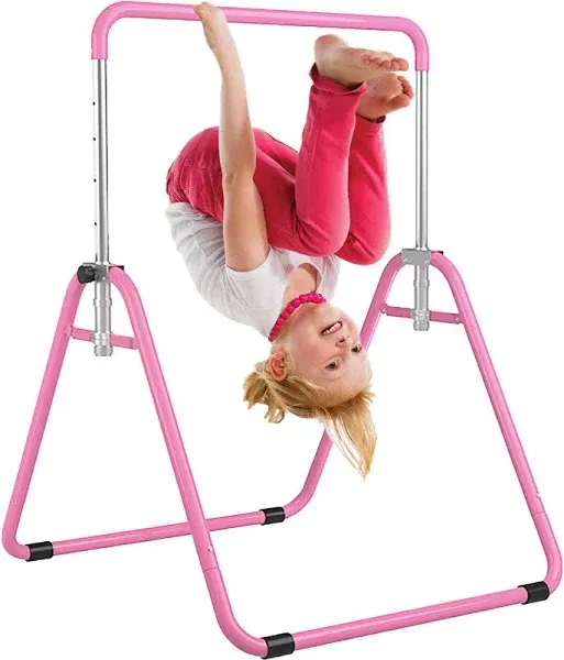 Kids Gymnastics Bar Gymnastic Equipment for Home Adjustable Height Gymnastic Training Bar Gymnastic Stuff for 3-7 Years Old Girls