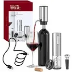 Electric Wine Opener Set 4-In-1 Wine Set with Rechargeable Wine Opener, Recharge