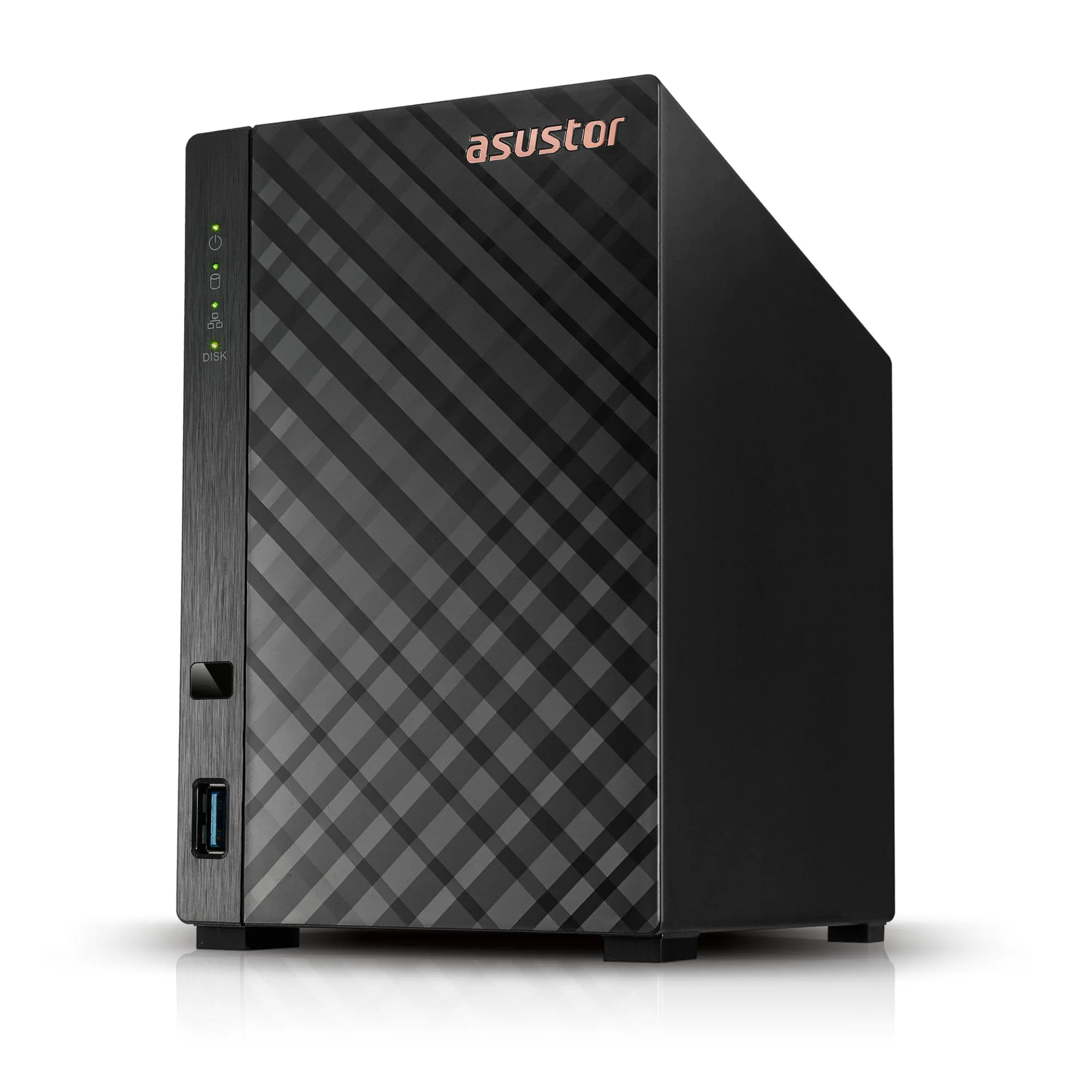 ASUSTOR DRIVESTOR 2 Lite AS1102TL 8tb NAS 2x4tb WD Gold HDD Drives Installed