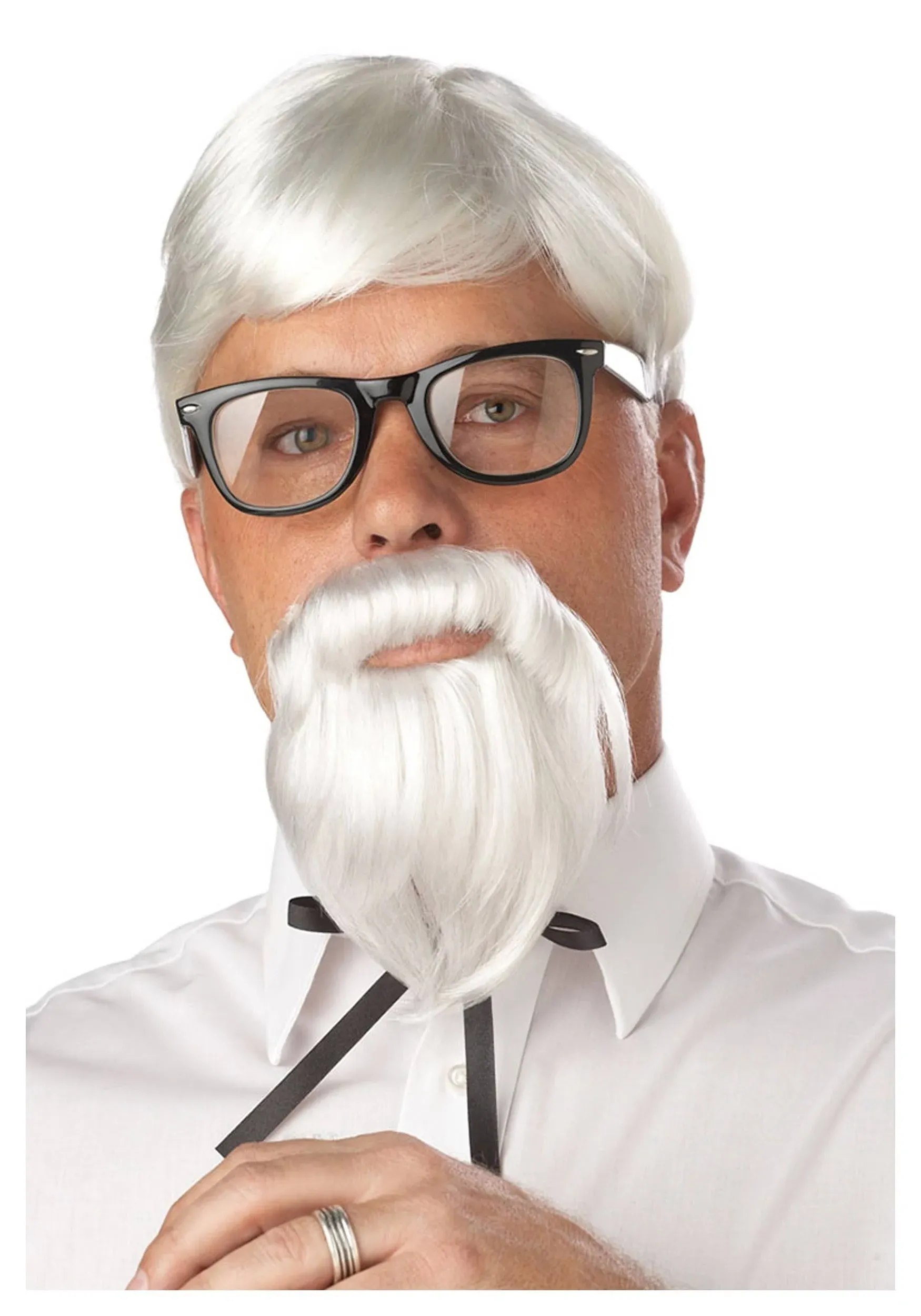 The Colonel Sander Halloween Costume Wig and Moustache