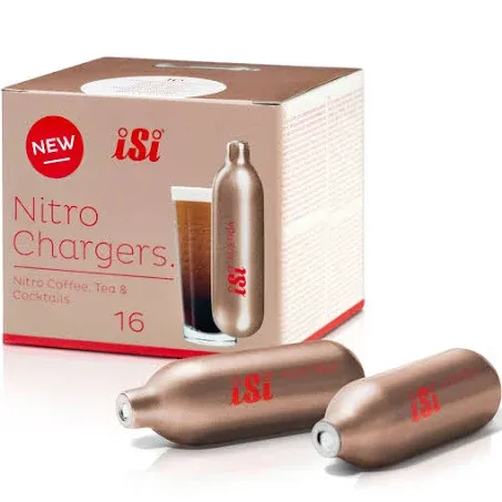 iSi Nitro Bronze Steel Coffee Charger, Pack of 16