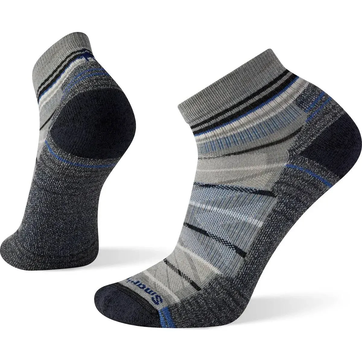 Smartwool Hike Light Cushion Pattern Ankle Socks Lunar Gray / Large