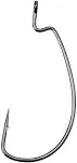 Gamakatsu Offset Shank EWG Worm Hook, 1 / Black