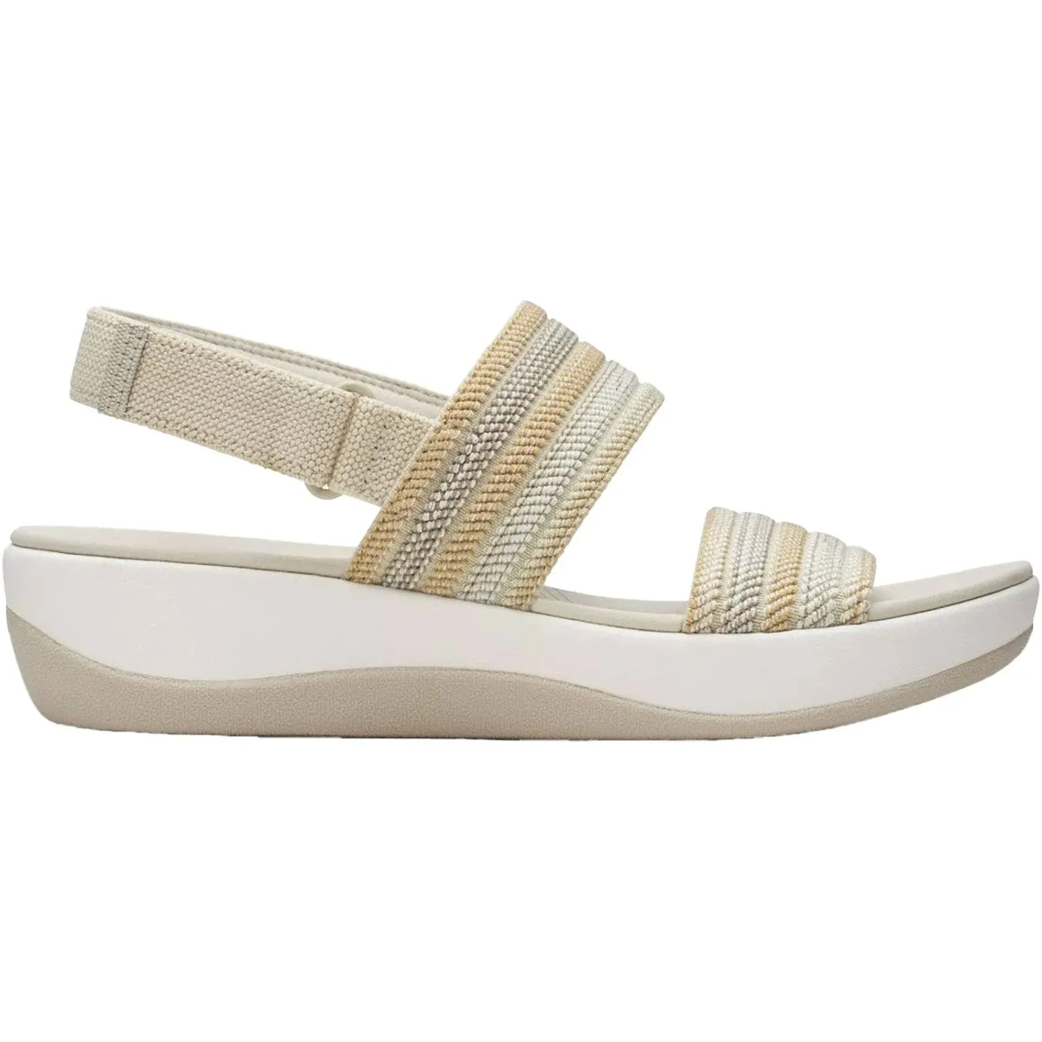 Women's Clarks, Arla Stroll Sandal Beige Combi 9.5 M