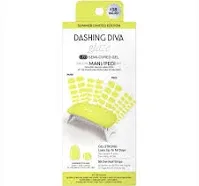 Dashing Diva Glaze Semi-Cured Gel Mani/Pedi Kit - Limone