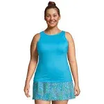 Plus Size Lands' End UPF 50 Bust Minimizer Tankini Swimsuit Top