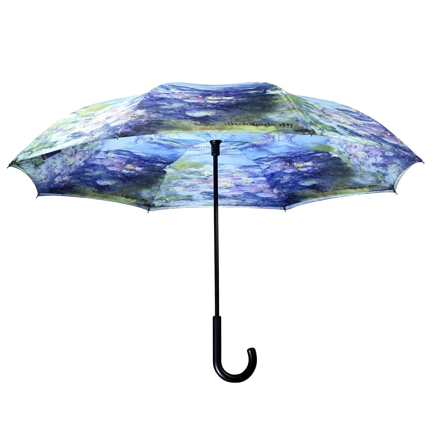 Galleria Monet Water Lilies Reverse Close Umbrella Moner Water Lilies