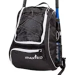 Athletico Baseball Bat Bag - Backpack for Baseball, T-ball & Softball Equipment & Gear for Youth and Adults | Holds Bat, Helmet,