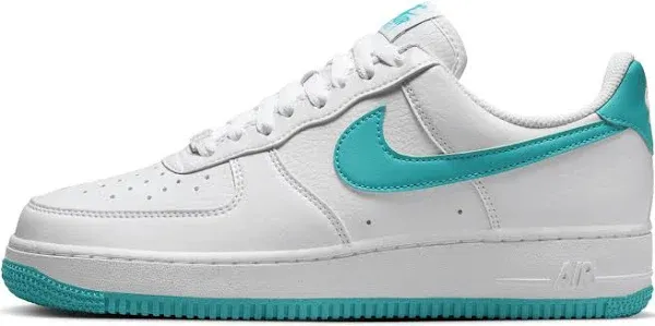 Nike Women's Air Force 1 '07 Shoes, Size 9, White/Blue/White