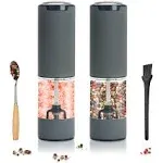 Electric Salt and Pepper Grinder Set, Rechargeable (No Battery Needed) Automa...