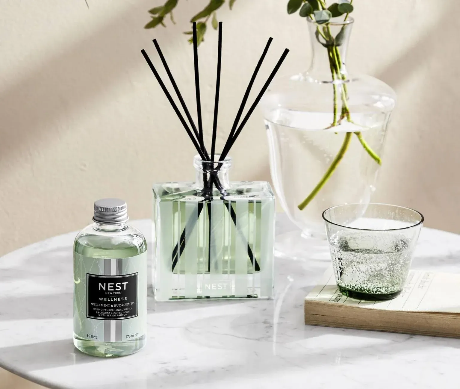 NEST New York | Reed Diffuser Liquid Refill - Wild Mint & Eucalyptus