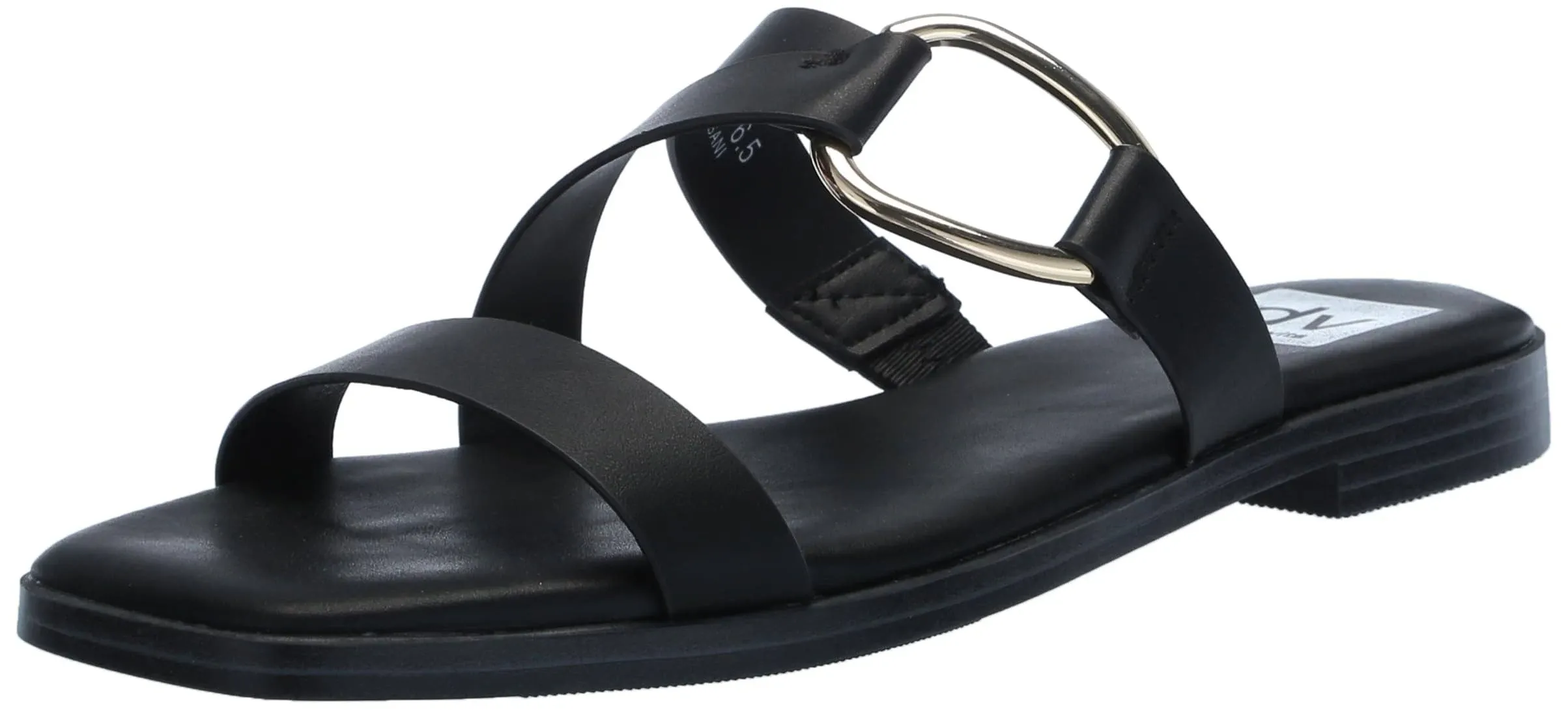 DV Dolce Vita Women's Masani Flat Slide Sandals - Black - Size 7.5M