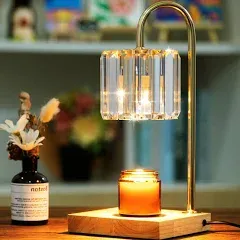 Yuichoy Candle Warmer Lamp with Timer Dimmable Electric Candle