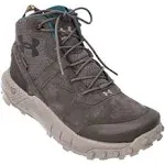 Under Armour Men's Jet Gray Micro G Valsetz Trek Mid Leather Waterproof Tactical Boots