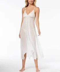 Linea Donatella Keepsake Lace-Trim Chemise Nightgown