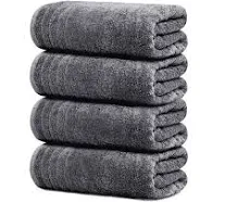 Tens Towels Pack of 1 Jumbo Bath Sheet 40 x 80 Inches, Super Large & Light, Quicker to Dry, 100% Cotton, Lighter Weight, Super Soft and Absorbent, Perfect to Wrap Yourself in (Dark Grey)