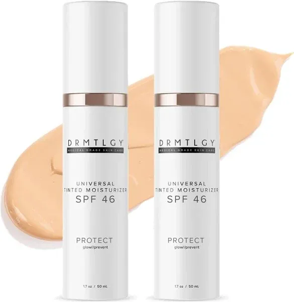 DRMTLGY Tinted Moisturizer with SPF 46. Universal Tint. All-In-One