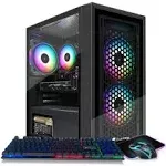 STGAubron Gaming Desktop PC, Intel Core i5 3.2g Up to 3.6g, Radeon RX 560 4G Gddr5, 16g Ram, 512G Ssd, 600M Wifi, BT 5.0, RGB Fan x 3, RGB Keyboard