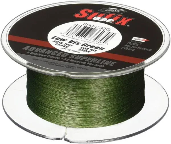 Sufix Advanced Superline 80lb 150 Yards Hi Vis Yellow