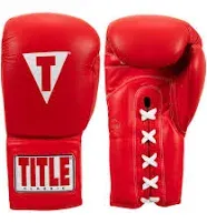 TITLE Classic Leather Lace Training Gloves 2.0