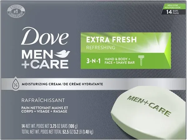 Dove Men+Care Body and Face Bar Extra Fresh