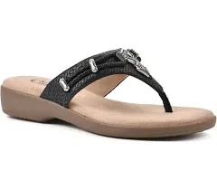 CLIFFS BY WHITE MOUNTAIN Women's Bailee Cushioned Flip Flop Sandal