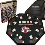 Trademark Texas Traveller - Table Top & 300 Chip Travel Set