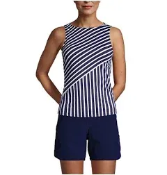 Lands' End Women's High Neck Tankini Swimsuit Top