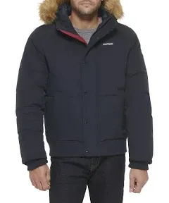 Tommy Hilfiger Men's Arctic Cloth Quilted Snorkel Bomber Jacket